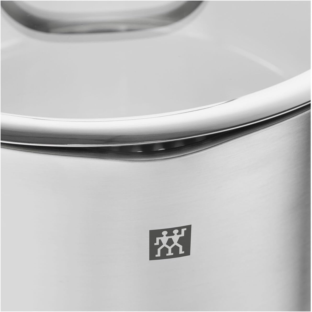 ZWILLING TrueFlow - Batería de cocina (5 piezas, con colador integrado en la tapa de cristal, apta para inducción, sin revestimiento, acero inoxidable)