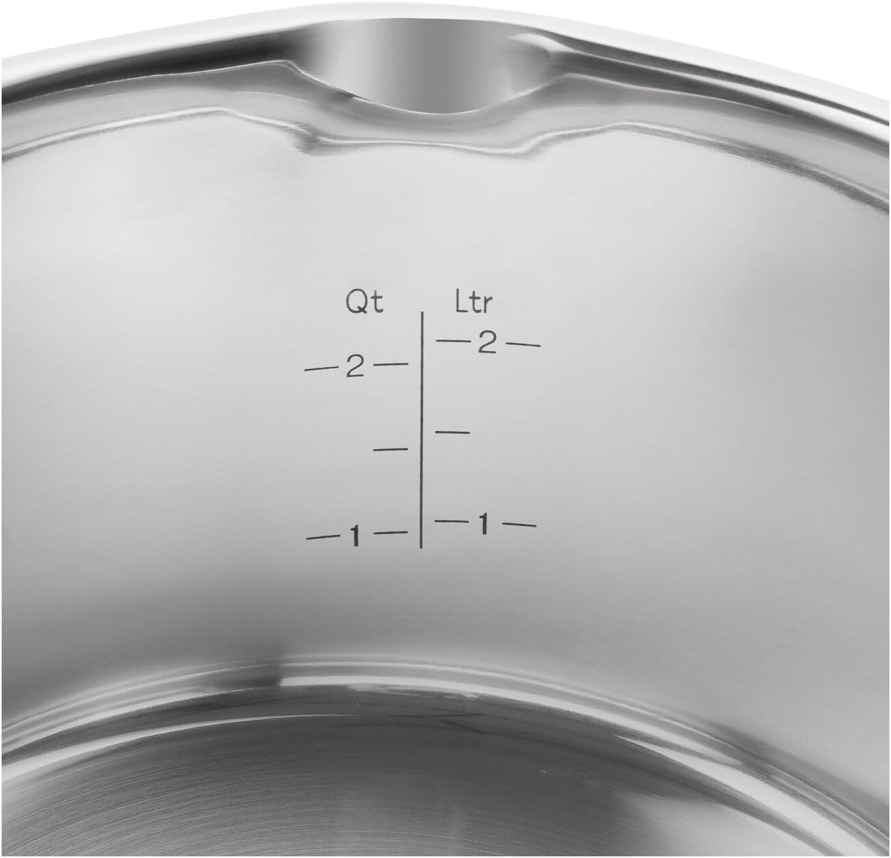 ZWILLING TrueFlow - Batería de cocina (5 piezas, con colador integrado en la tapa de cristal, apta para inducción, sin revestimiento, acero inoxidable)