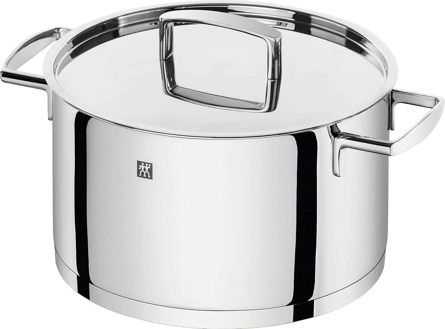 ZWILLING Batería de Cocina de 5 Piezas, 4 Tapas, Apto para Inducción, Acero Inoxidable, Passion, Color Gris Brillante, Ø 16cm, Ø 20 cm, Ø 24 cm, Ø 28 cm