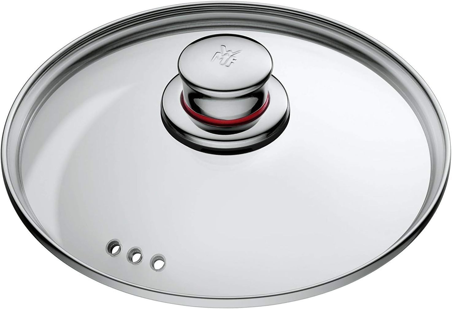 WMF Quaity One - Batería de Cocina 4 Piezas, Acero Inoxidable Apto para Inducción, 3 Cacerolas Altas de 16 cm, 20 cm y 24 cm, 1 Cazo 16 cm con 3 Tapas de Cristal