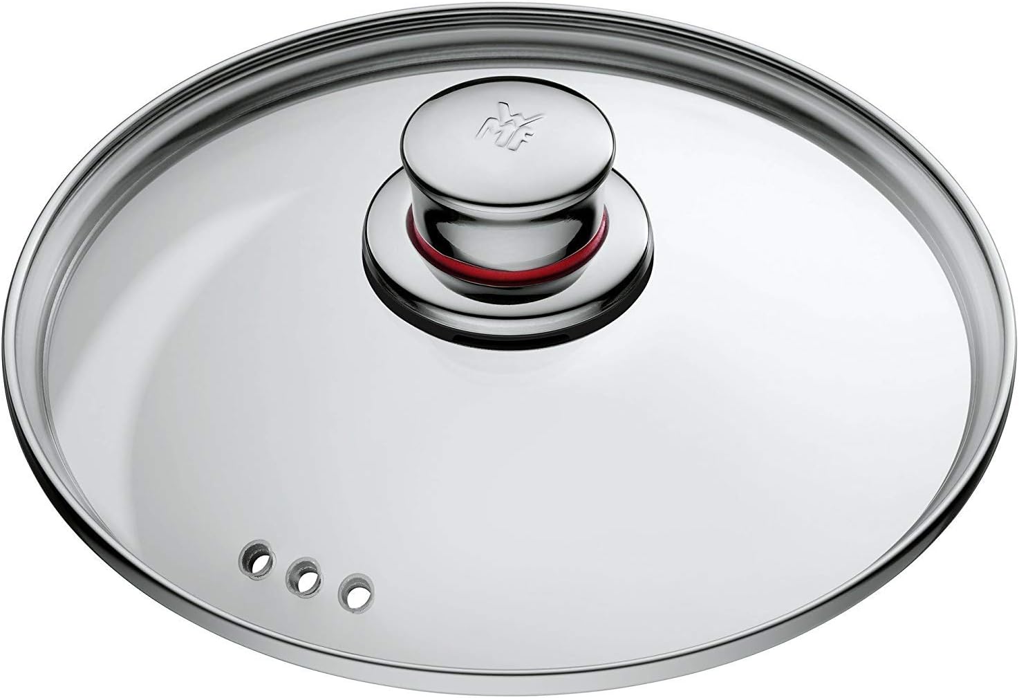 WMF Quaity One - Batería de Cocina 4 Piezas, Acero Inoxidable Apto para Inducción, 3 Cacerolas Altas de 16 cm, 20 cm y 24 cm, 1 Cazo 16 cm con 3 Tapas de Cristal