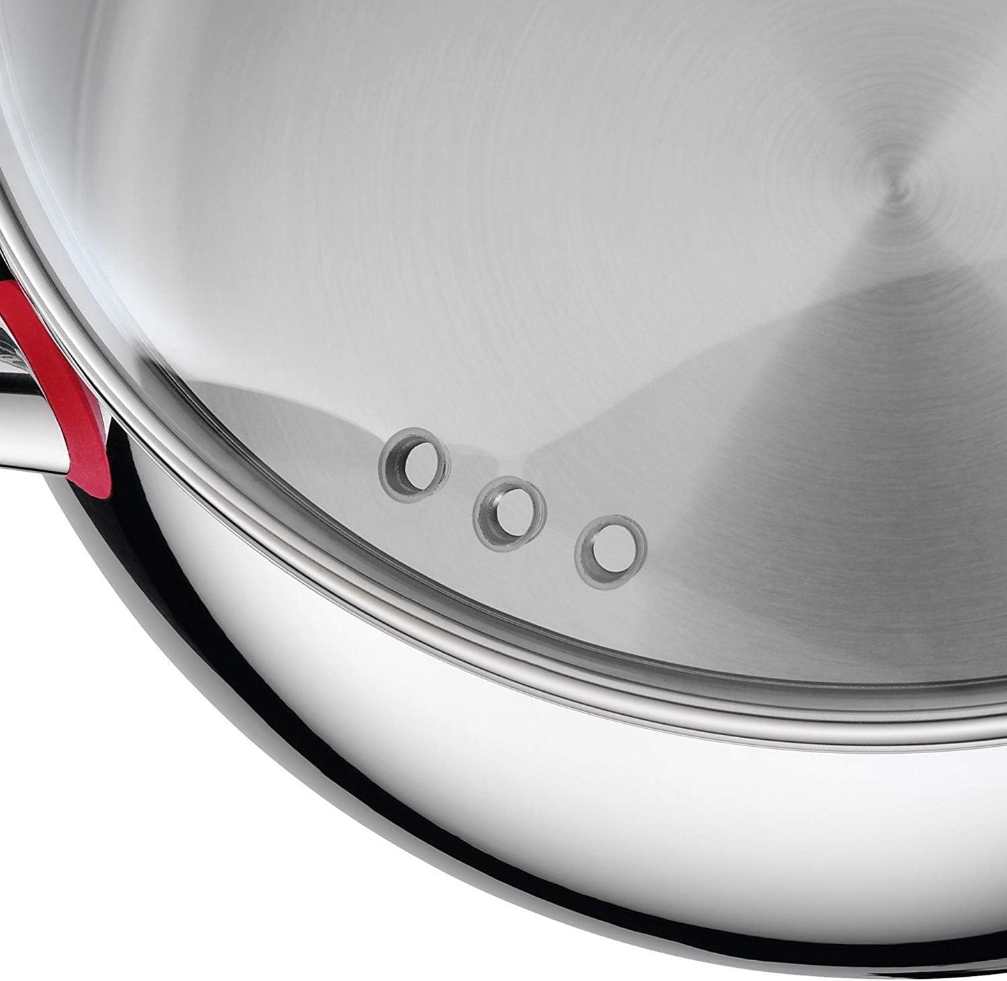 WMF Quaity One - Batería de Cocina 4 Piezas, Acero Inoxidable Apto para Inducción, 3 Cacerolas Altas de 16 cm, 20 cm y 24 cm, 1 Cazo 16 cm con 3 Tapas de Cristal