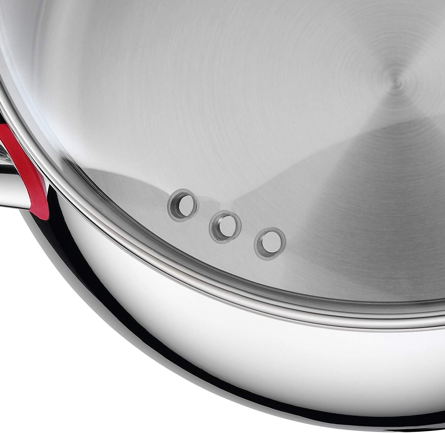 WMF Quaity One - Batería de Cocina 4 Piezas, Acero Inoxidable Apto para Inducción, 3 Cacerolas Altas de 16 cm, 20 cm y 24 cm, 1 Cazo 16 cm con 3 Tapas de Cristal