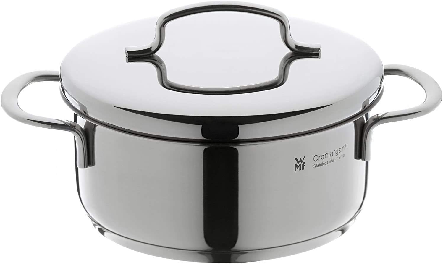 WMF Mini - Batería de Cocina 5 Piezas, Acero Inoxidable Apto para Inducción, 2 Cacerola Baja de 12 cm y 14 cm, 2 Cacerolas Altas de 14 cm y 16 cm , 1 Cazo 14 cm con 4 Tapas de Acero, Apilables