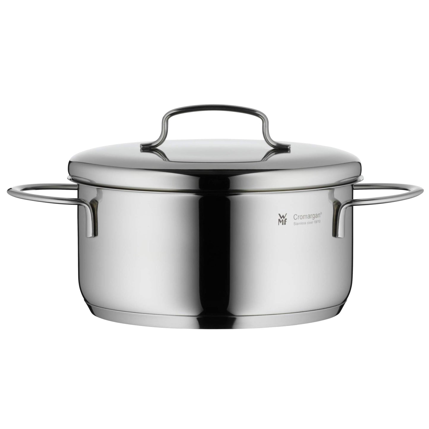 WMF Mini - Batería de Cocina 5 Piezas, Acero Inoxidable Apto para Inducción, 2 Cacerola Baja de 12 cm y 14 cm, 2 Cacerolas Altas de 14 cm y 16 cm , 1 Cazo 14 cm con 4 Tapas de Acero, Apilables