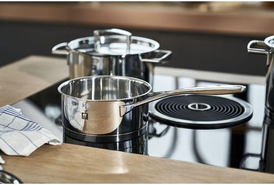 ZWILLING Batería de Cocina de 5 Piezas, 4 Tapas, Apto para Inducción, Acero Inoxidable, Passion