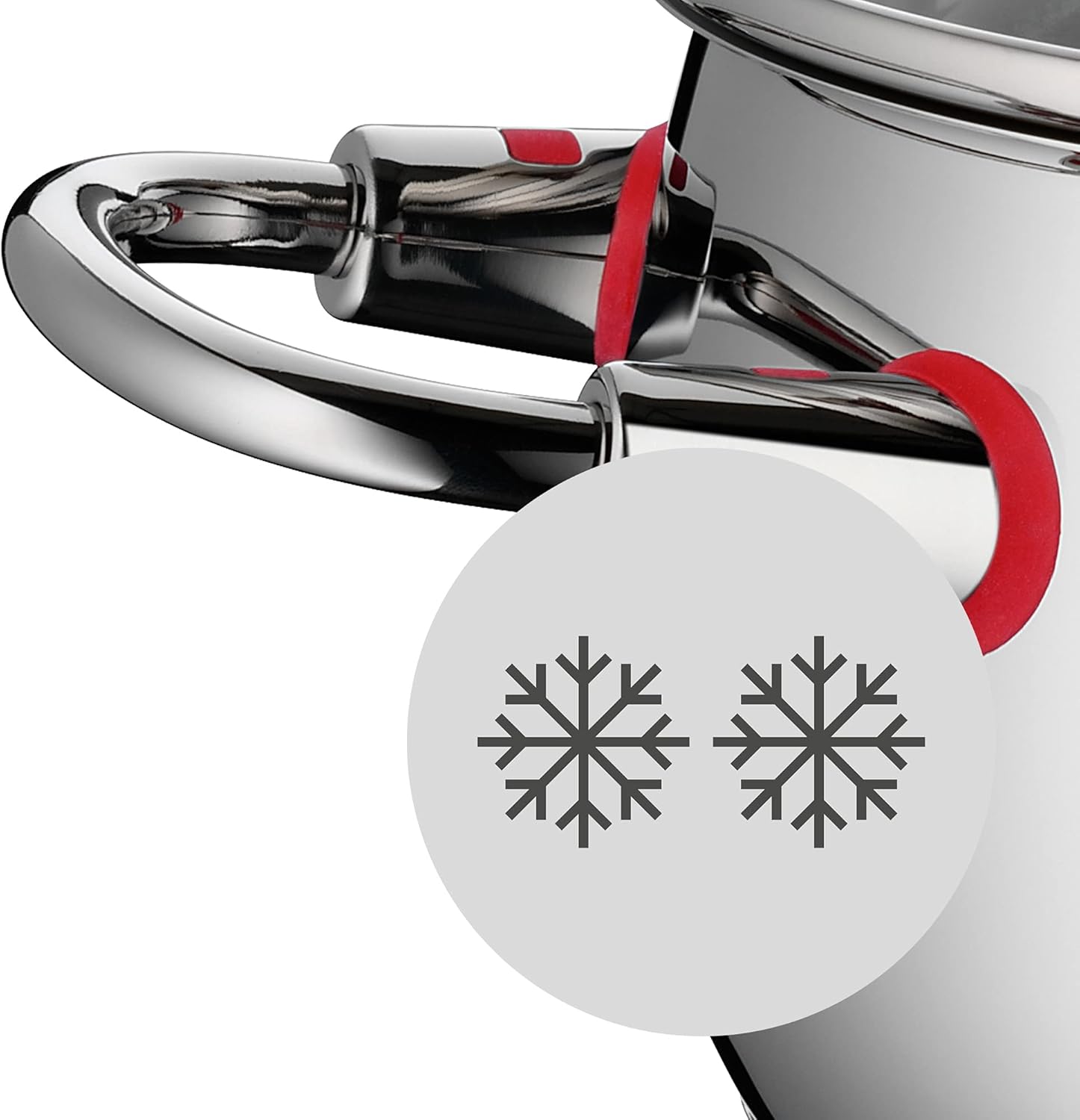 WMF Quaity One - Batería de Cocina 4 Piezas, Acero Inoxidable Apto para Inducción, 3 Cacerolas Altas de 16 cm, 20 cm y 24 cm, 1 Cazo 16 cm con 3 Tapas de Cristal