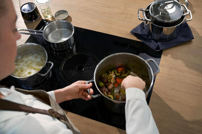 ZWILLING Juego de ollas de 5 Piezas, 4 Tapas, Apto para Inducción, Acero Inoxidable, Quadro